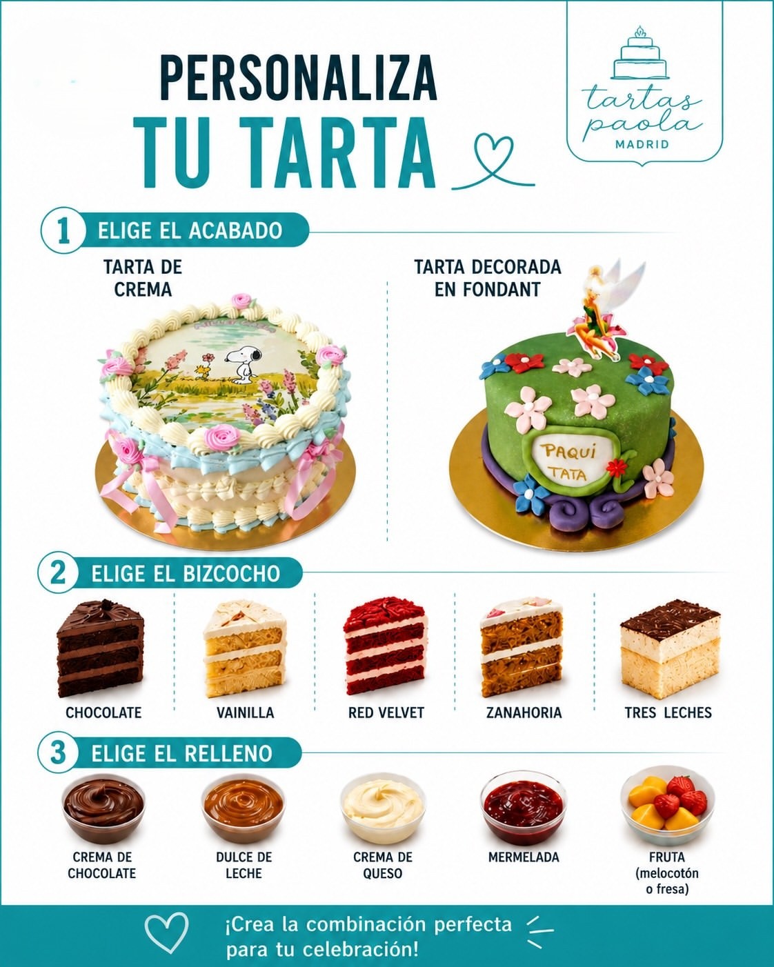 Personaliza tu tarta